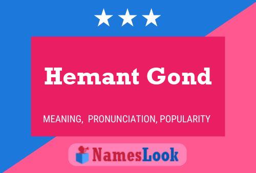 Hemant Gond Namensposter