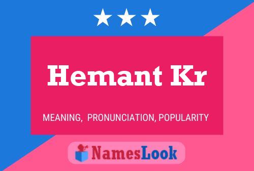 Hemant Kr Namensposter