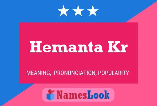 Hemanta Kr Namensposter