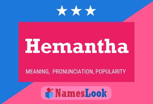 Hemantha Namensposter