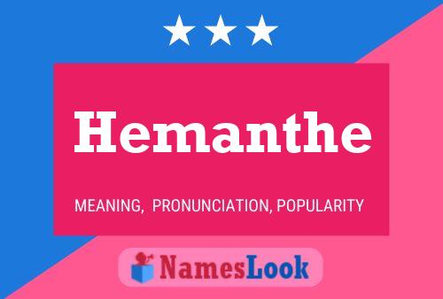 Hemanthe Namensposter