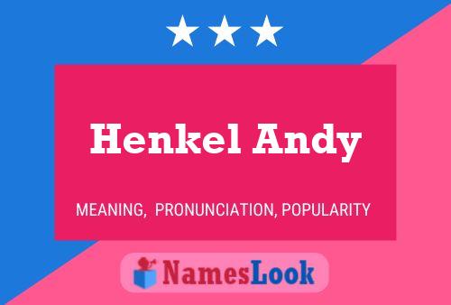 Henkel Andy Namensposter