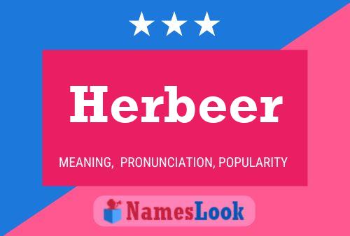 Herbeer Namensposter