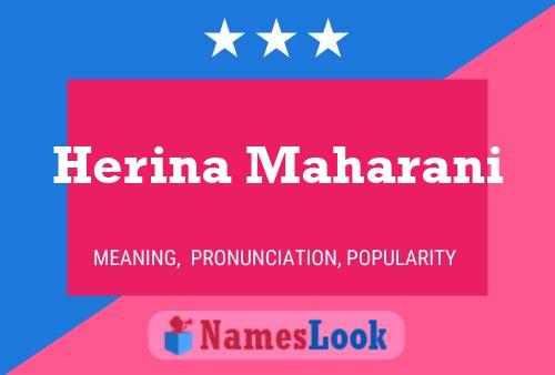 Herina Maharani Namensposter