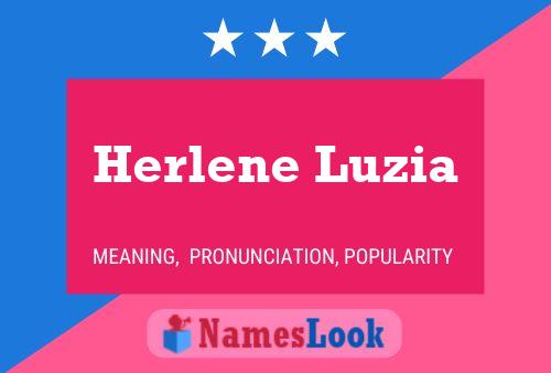 Herlene Luzia Namensposter