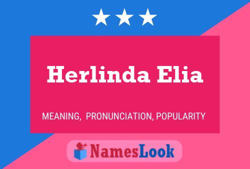 Herlinda Elia Namensposter