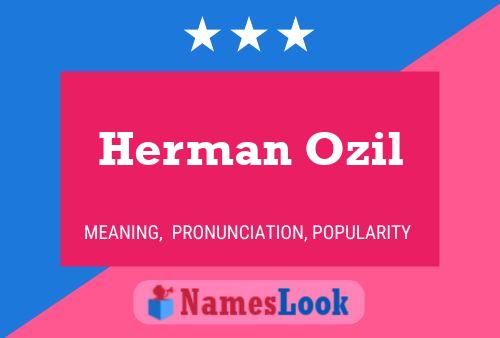 Herman Ozil Namensposter