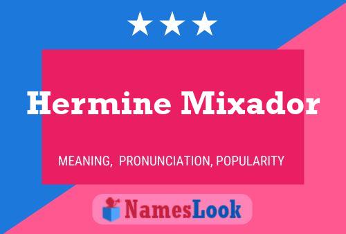 Hermine Mixador Namensposter