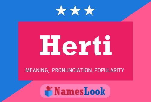 Herti Namensposter