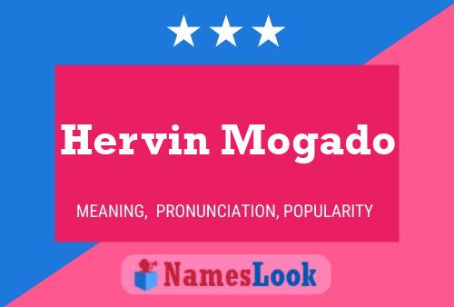 Hervin Mogado Namensposter