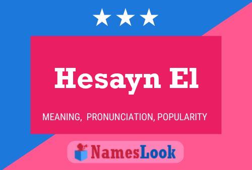 Hesayn El Namensposter