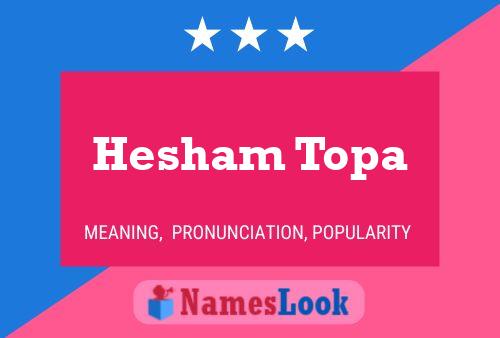 Hesham Topa Namensposter