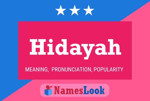 Hidayah Namensposter