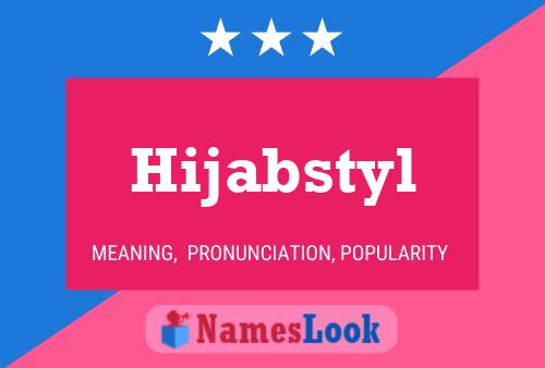 Hijabstyl Namensposter