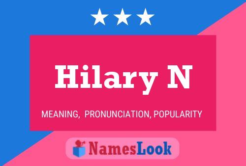 Hilary N Namensposter