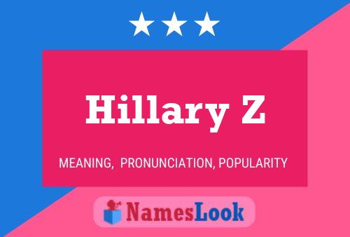 Hillary Z Namensposter