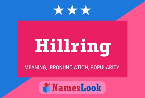 Hillring Namensposter