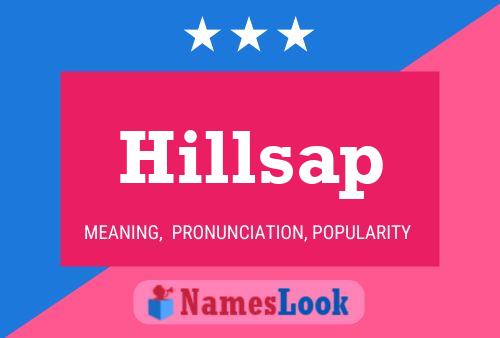 Hillsap Namensposter