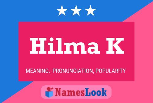 Hilma K Namensposter