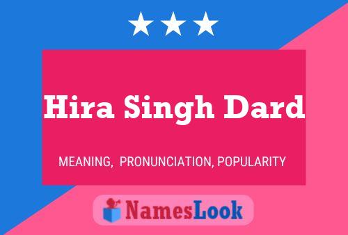 Hira Singh Dard Namensposter