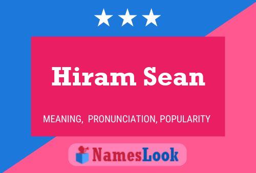 Hiram Sean Namensposter