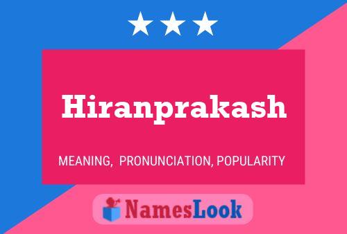 Hiranprakash Namensposter