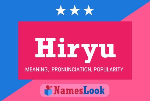 Hiryu Namensposter