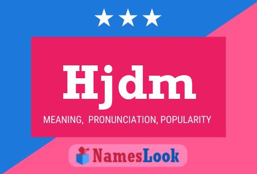 Hjdm Namensposter