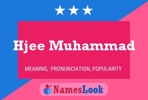 Hjee Muhammad Namensposter