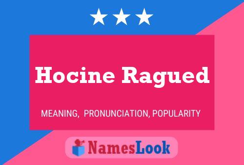 Hocine Ragued Namensposter