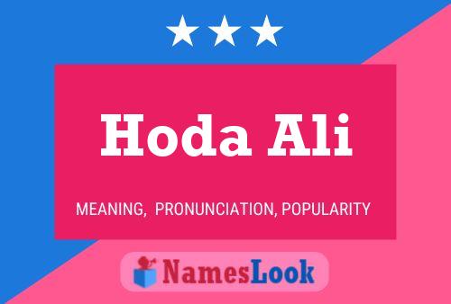 Hoda Ali Namensposter