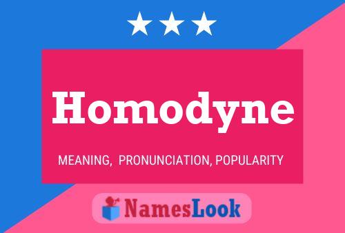 Homodyne Namensposter