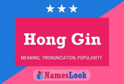 Hong Gin Namensposter