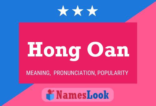 Hong Oan Namensposter