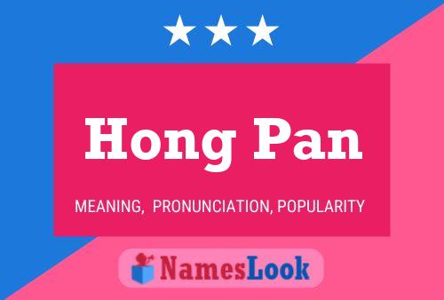 Hong Pan Namensposter