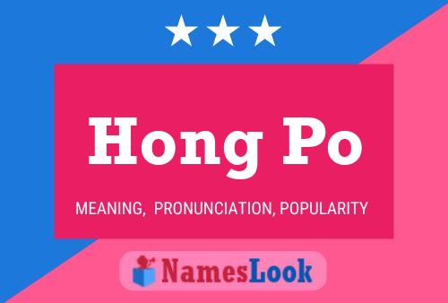 Hong Po Namensposter