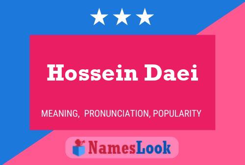 Hossein Daei Namensposter