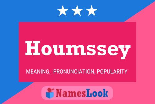 Houmssey Namensposter