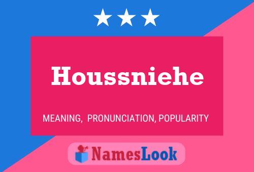 Houssniehe Namensposter