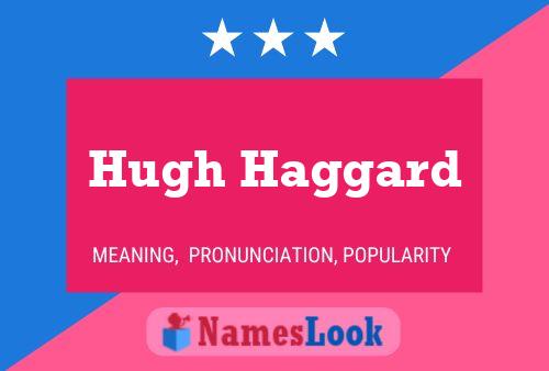 Hugh Haggard Namensposter