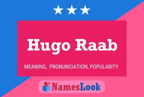 Hugo Raab Namensposter