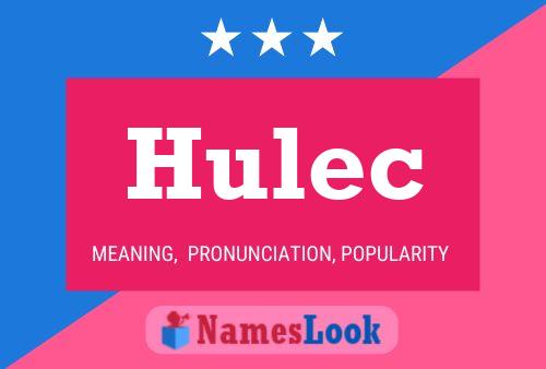 Hulec Namensposter