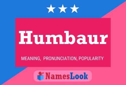 Humbaur Namensposter