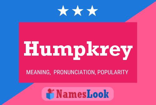 Humpkrey Namensposter