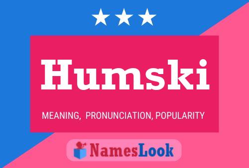 Humski Namensposter