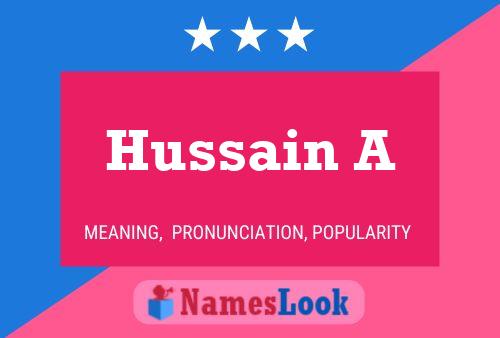 Hussain A Namensposter