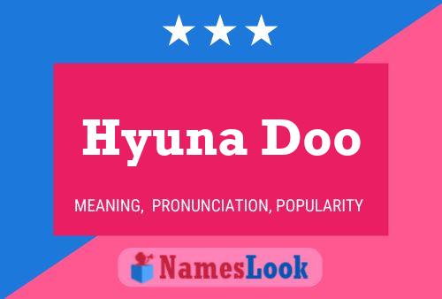 Hyuna Doo Namensposter