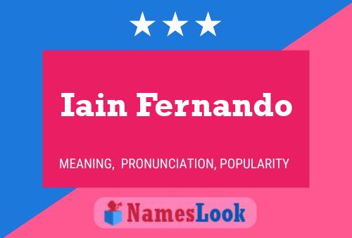 Iain Fernando Namensposter