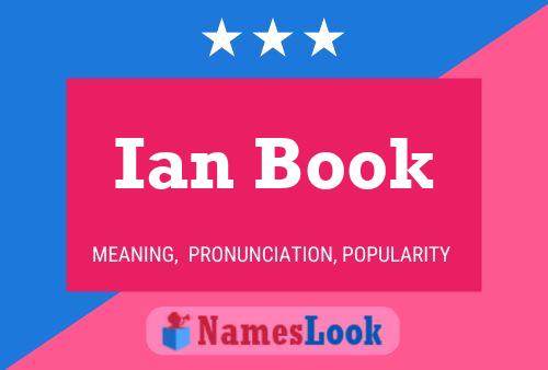 Ian Book Namensposter