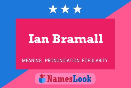 Ian Bramall Namensposter